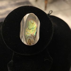 Sterling Silver Abalone Ring